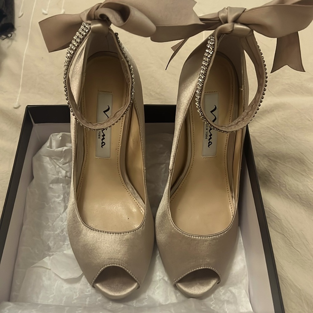 Nina champagne heels